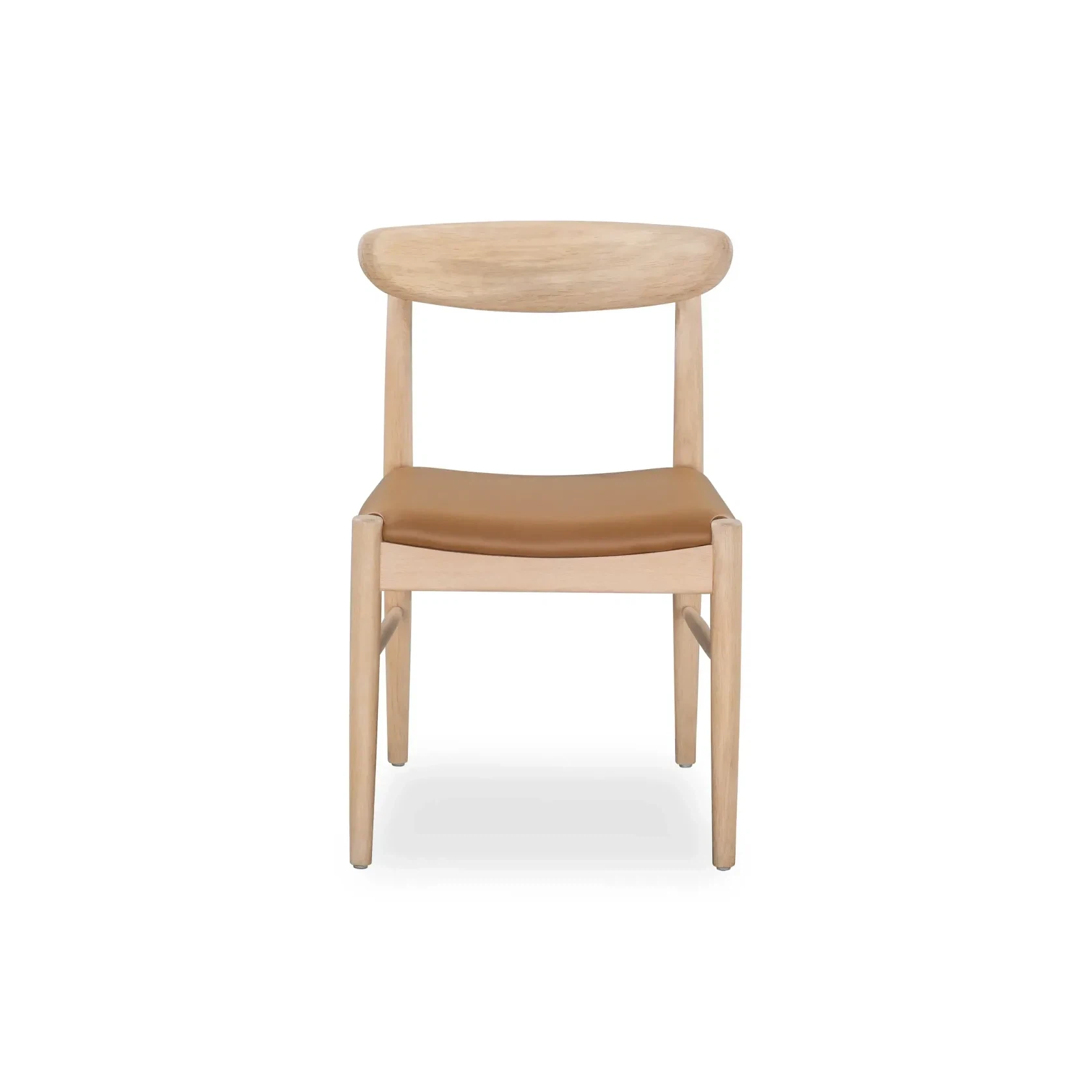 Henri Dining Chair - Oak / Tan Leather gallery detail image