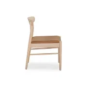 Henri Dining Chair - Oak / Tan Leather gallery detail image