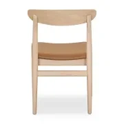 Henri Dining Chair - Oak / Tan Leather gallery detail image