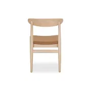 Henri Dining Chair - Oak / Tan Leather gallery detail image