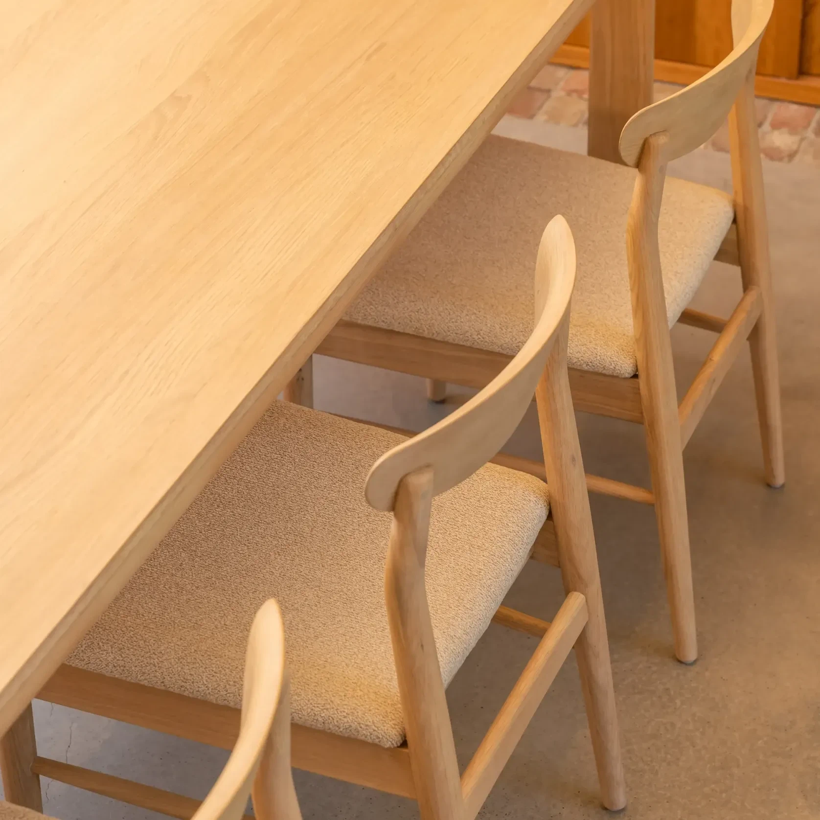 Henri Dining Chair - Oak / Tate Biscotti gallery detail image