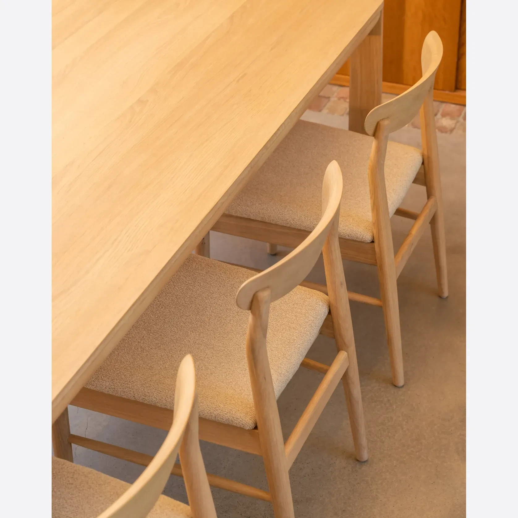 Henri Dining Chair - Oak / Tate Biscotti gallery detail image