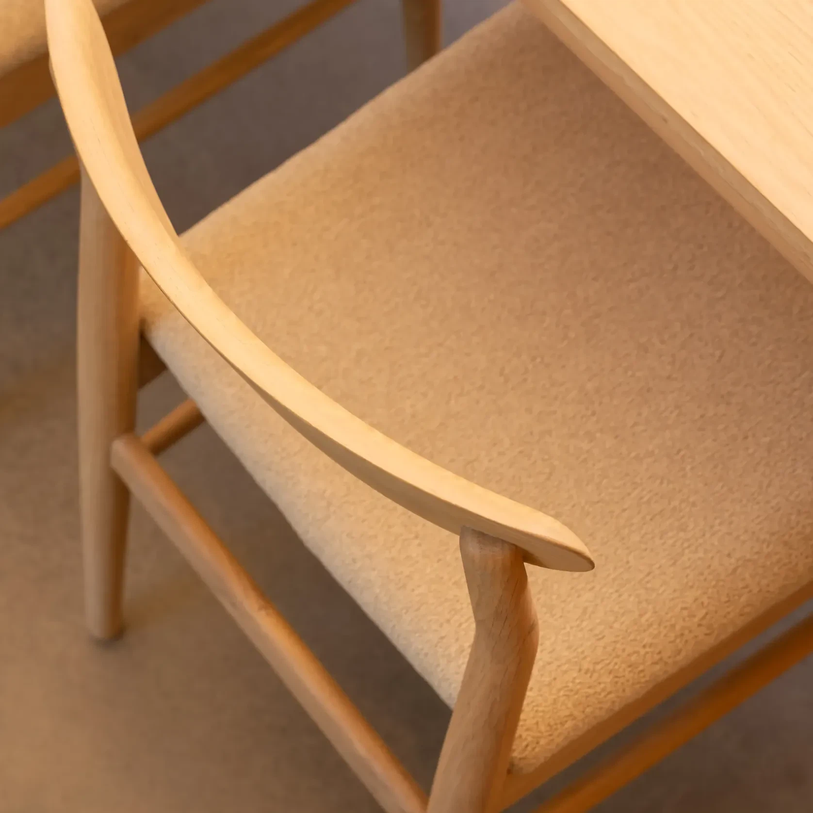 Henri Dining Chair - Oak / Tate Biscotti gallery detail image