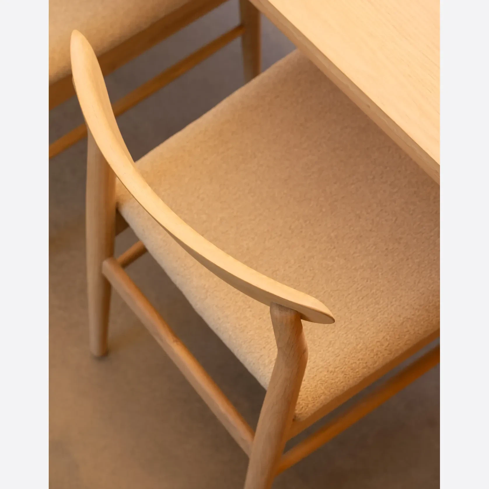Henri Dining Chair - Oak / Tate Biscotti gallery detail image
