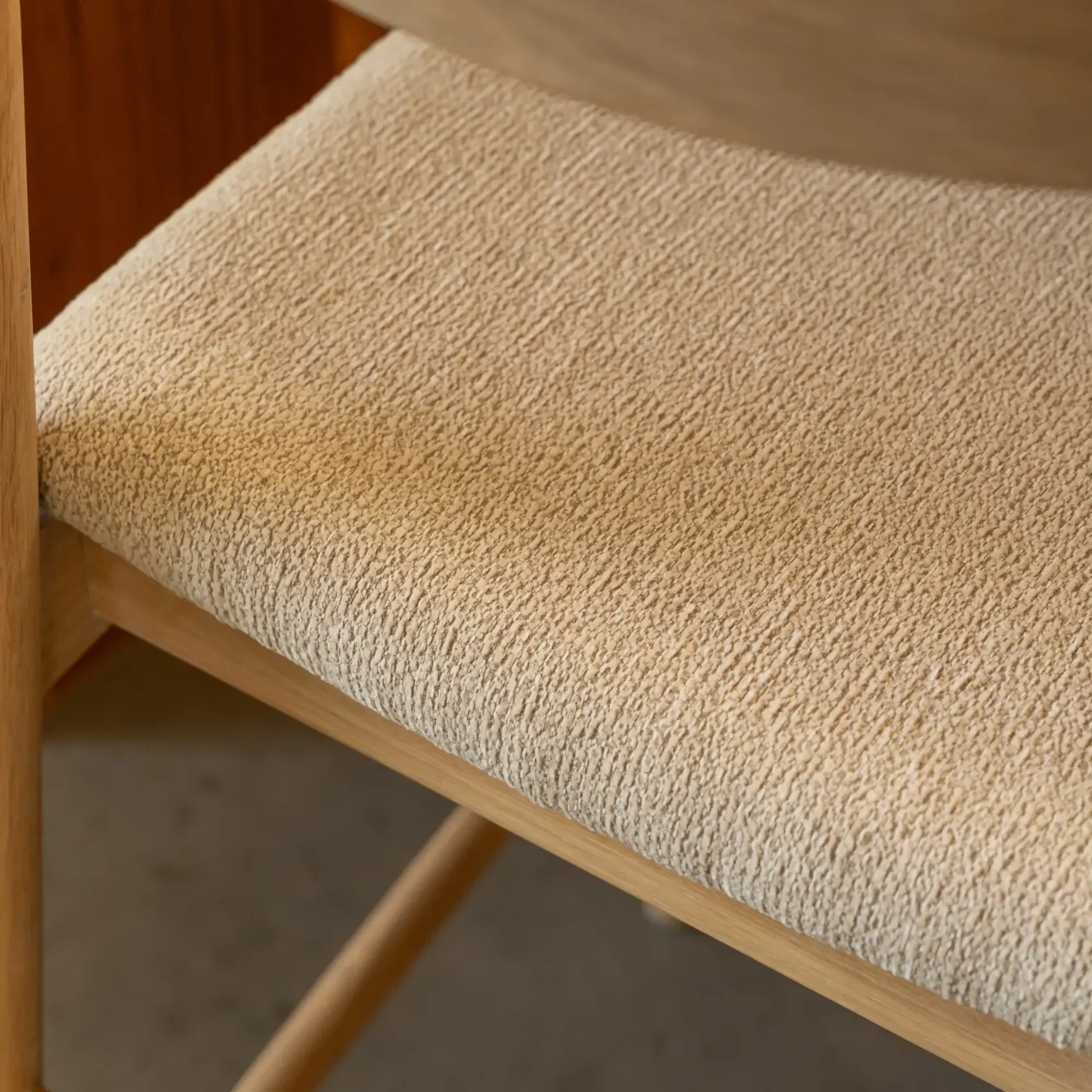 Henri Bar Stool 65cm - Oak / Tate Biscotti gallery detail image