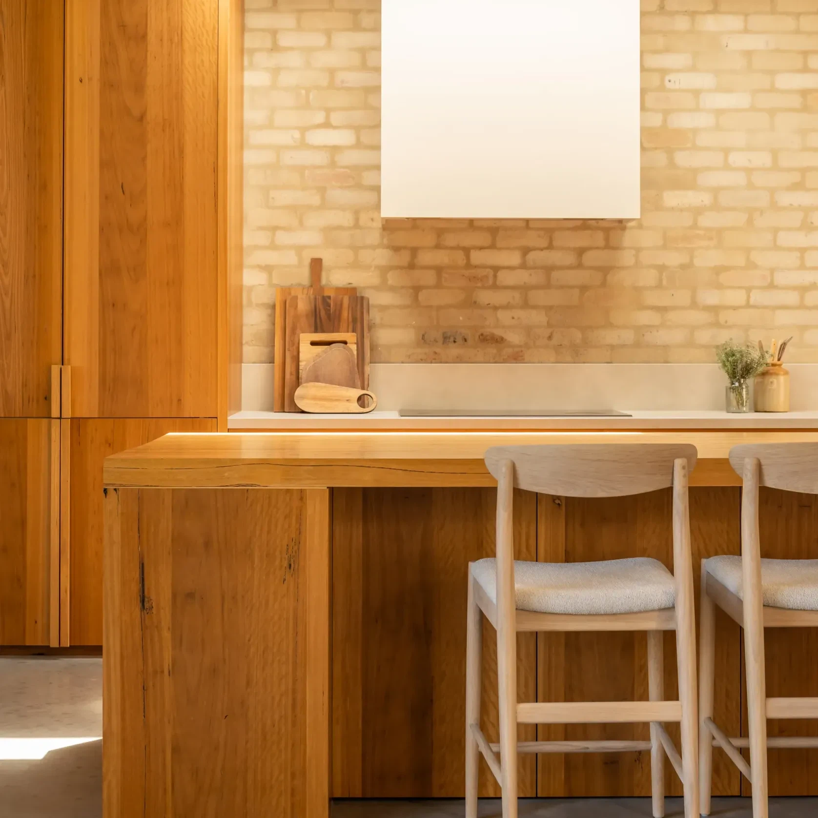 Henri Bar Stool 65cm - Oak / Tate Biscotti gallery detail image