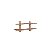 Swish Wall Shelf - Deep Oak gallery detail image