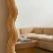Twirl Floor Mirror - Oak gallery detail image