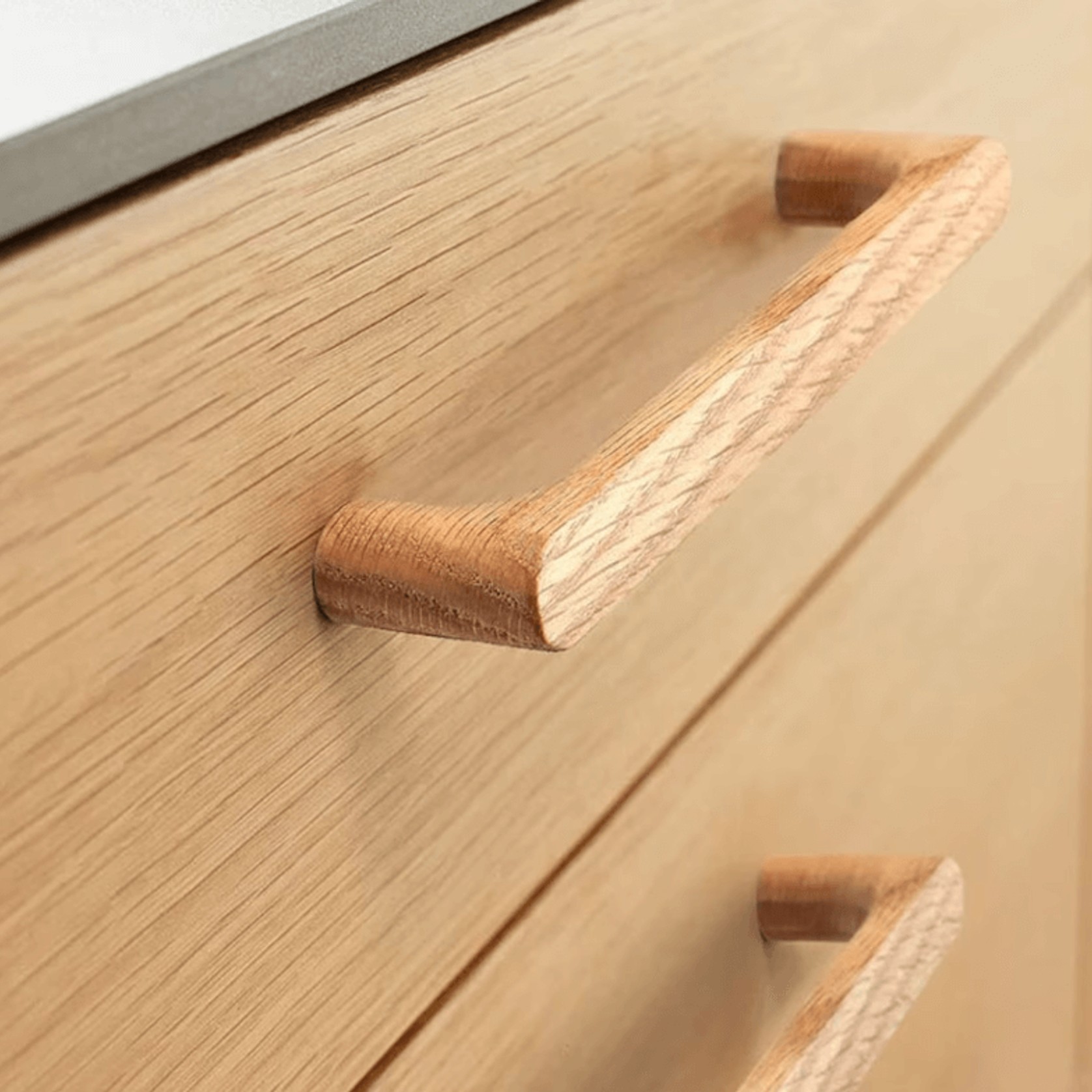 Kitchen timber cabinet handles Gladstone gallery detail image