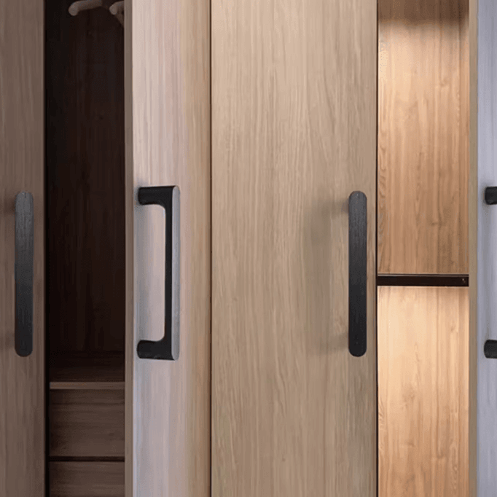 Kitchen timber cabinet handles Gladstone gallery detail image