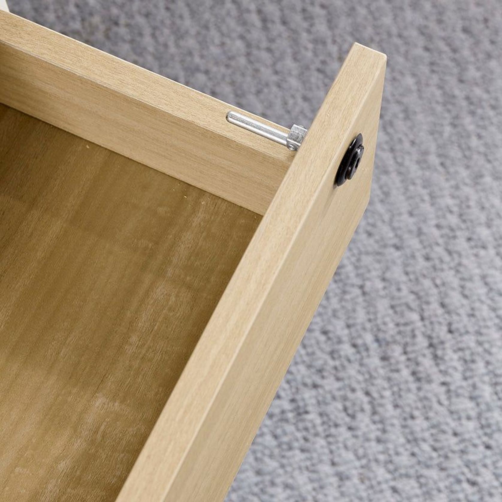 RAVEN SINGLE Workstation 160-180/100cm - Natural White gallery detail image