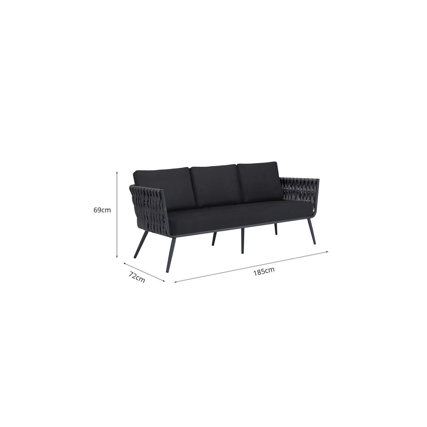 Sanderling Outdoor Sofa - Charcoal gallery detail image