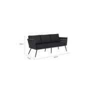 Sanderling Outdoor Sofa - Charcoal gallery detail image