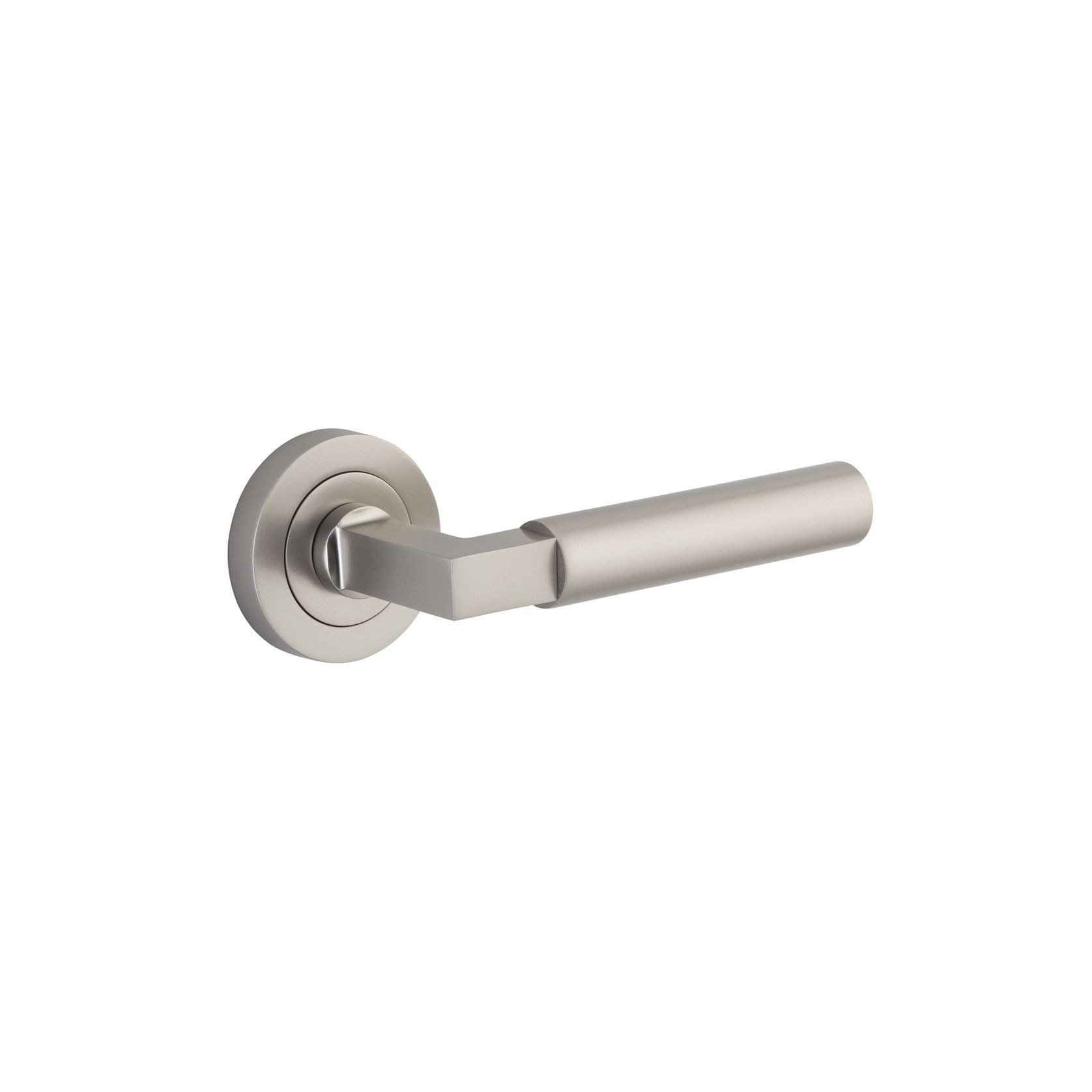 Iver Berlin Door Lever Handle on Round Rose Passage gallery detail image
