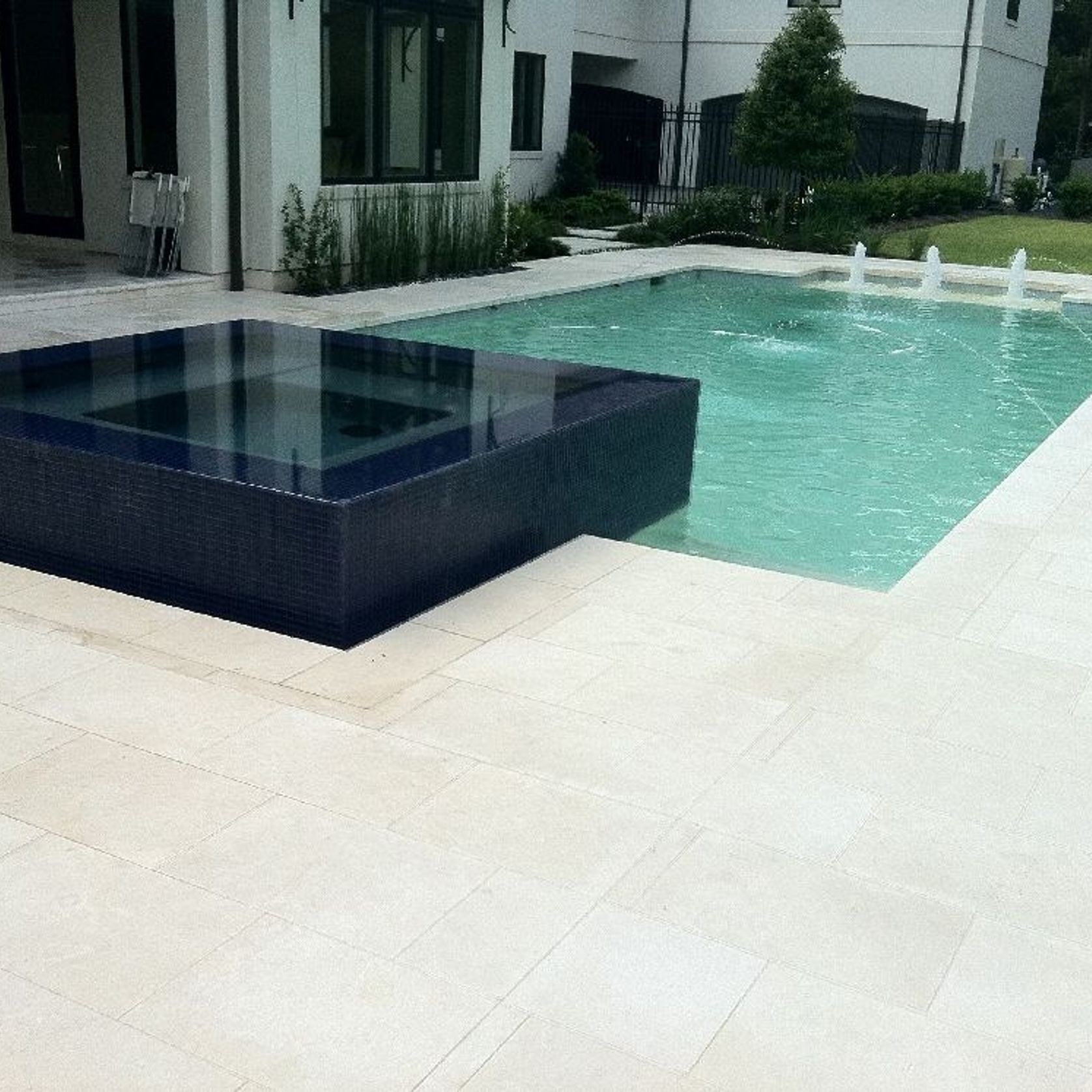 Savana Light Brushed Limestone Pool Coping gallery detail image