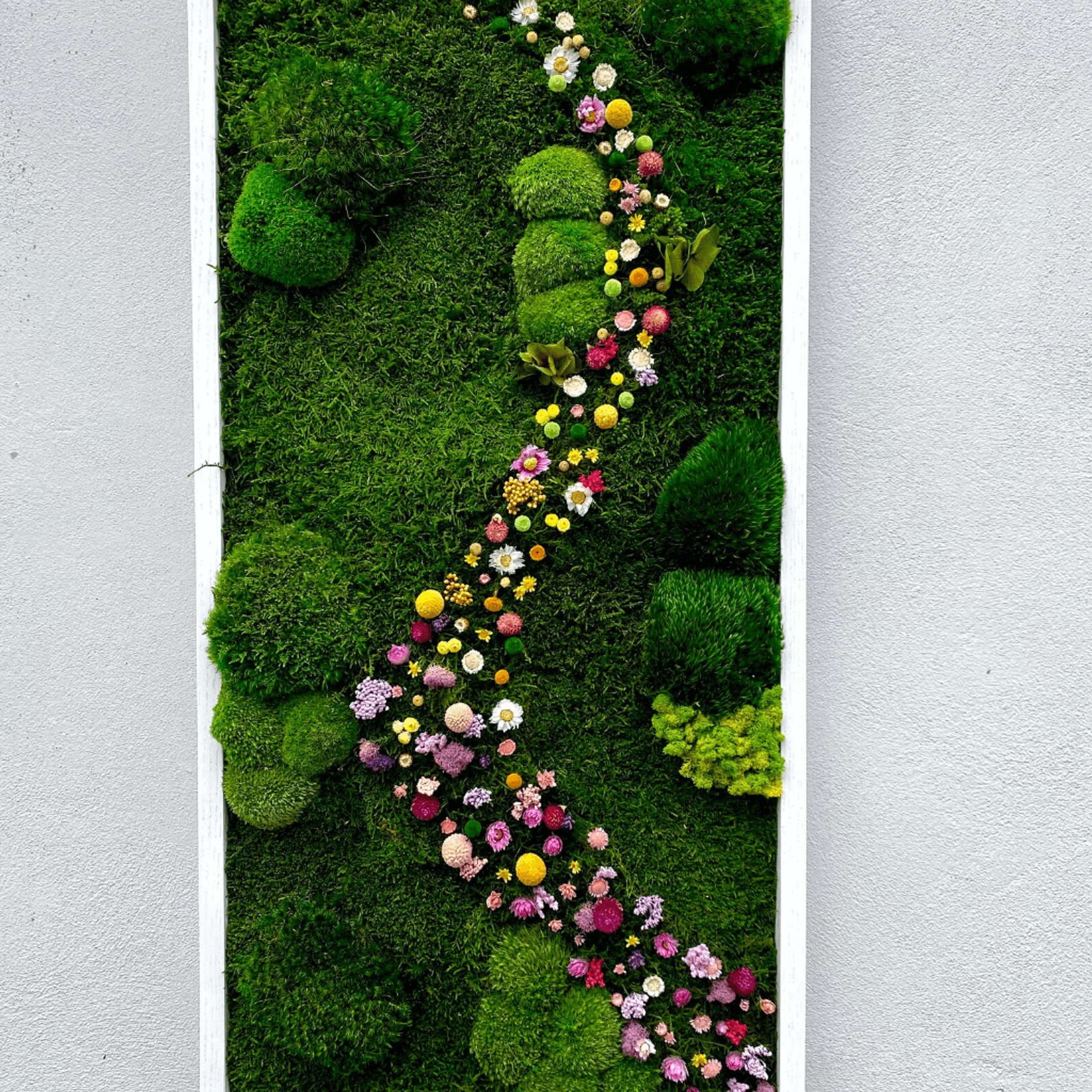 Moss Wall Art - Cascade of Flowers gallery detail image
