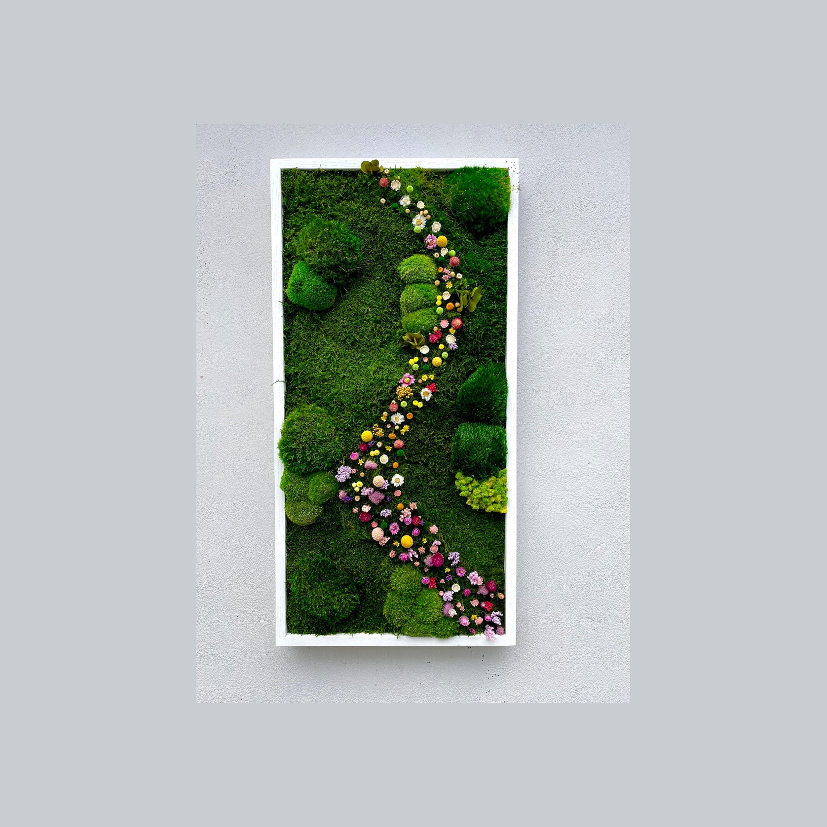 Moss Wall Art - Cascade of Flowers gallery detail image