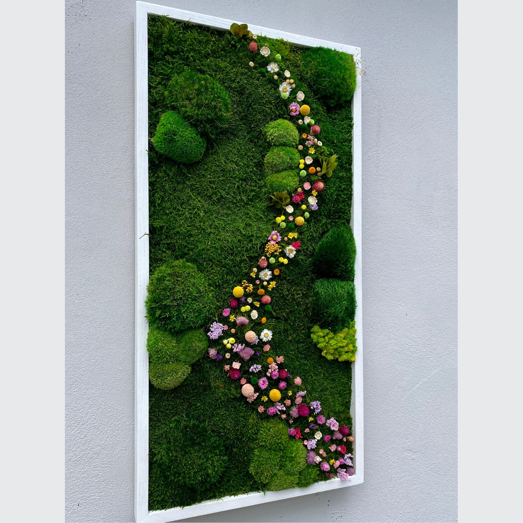 Moss Wall Art - Cascade of Flowers gallery detail image