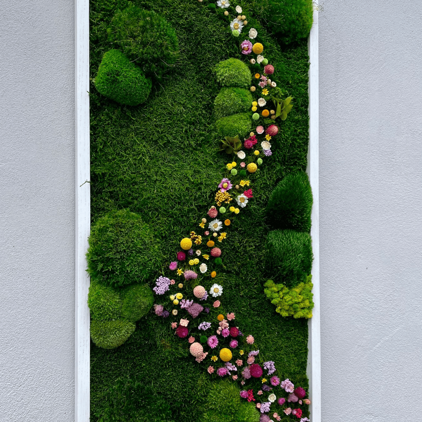 Moss Wall Art - Cascade of Flowers gallery detail image