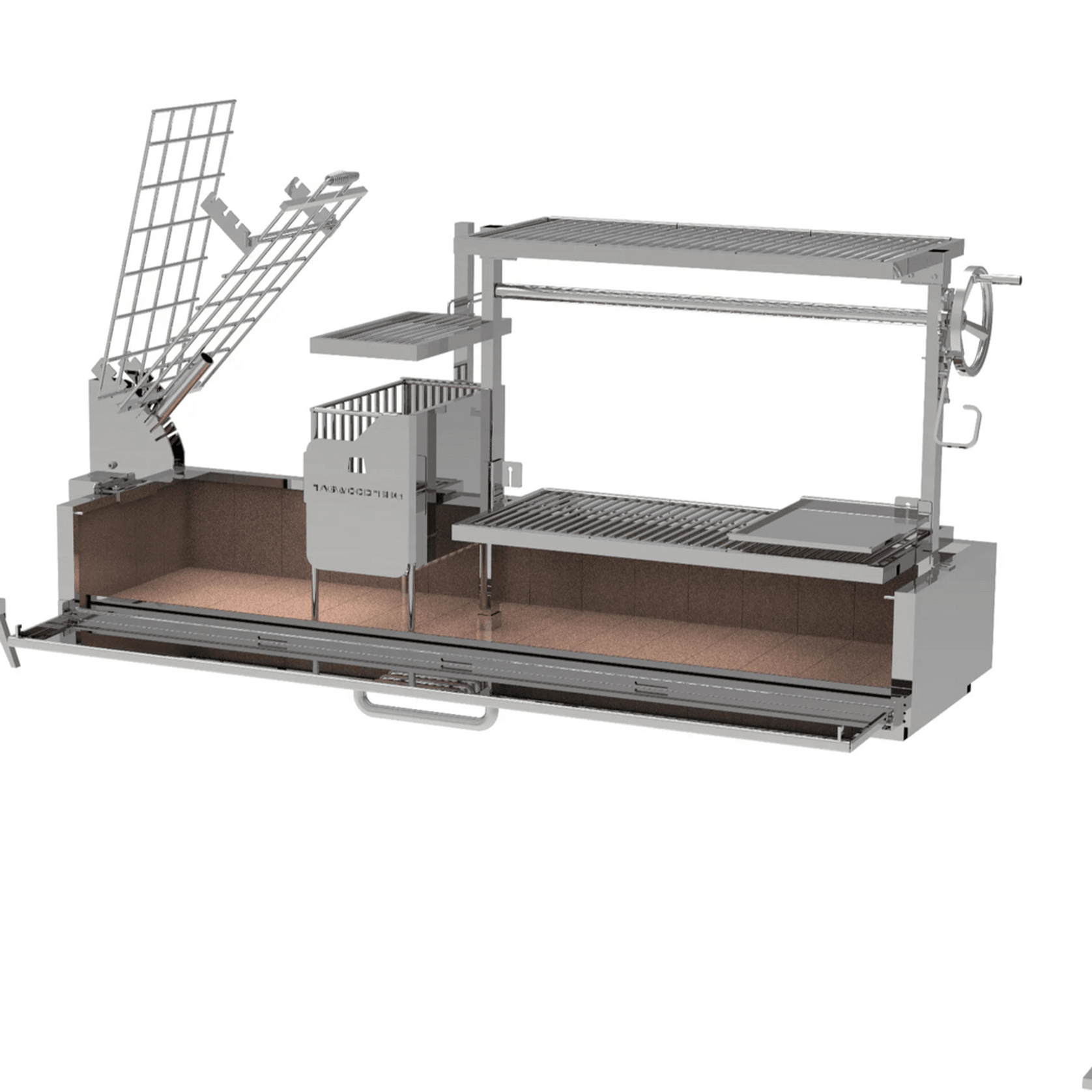 Argentine Santa Maria Wood Fire & Charcoal Gaucho Grill | BBQ08SS gallery detail image