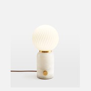 Soho Home | Alabaster Swirl Table Lamp gallery detail image