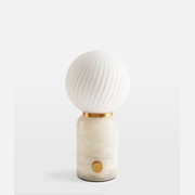 Soho Home | Alabaster Swirl Table Lamp gallery detail image