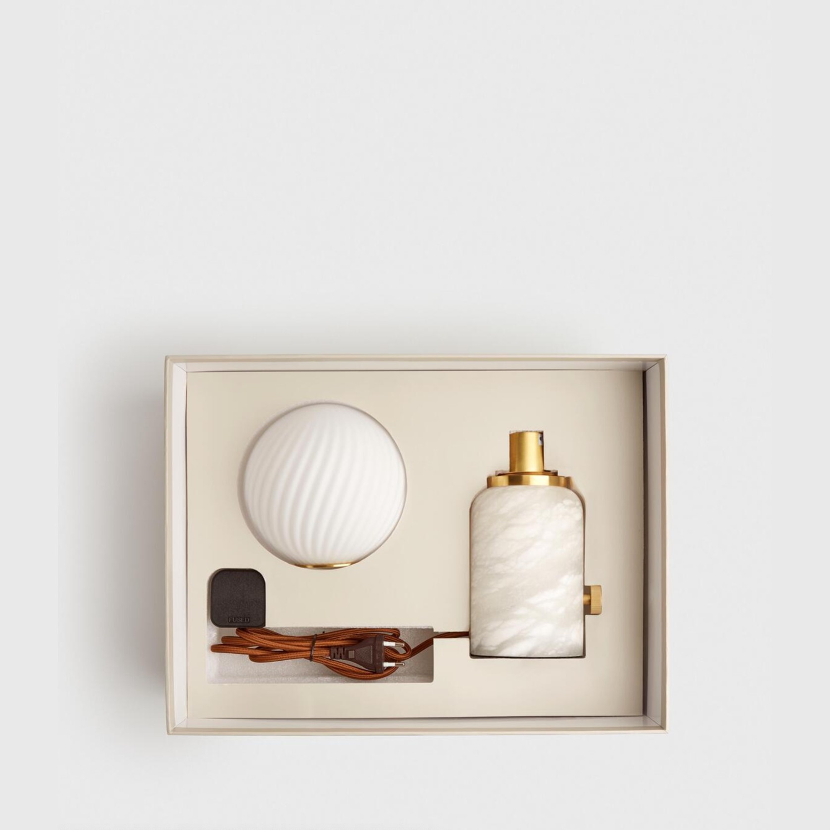 Soho Home | Alabaster Swirl Table Lamp gallery detail image