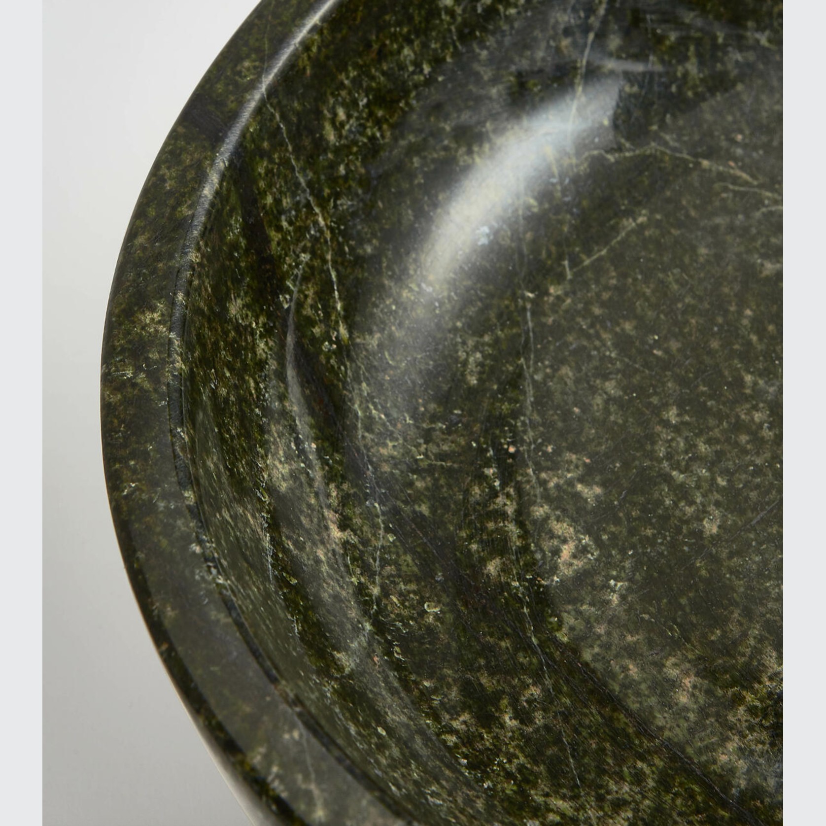 Soho Home | Mowbray Marble Serving Bowl | Green gallery detail image