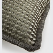 Soho Home | Charis Square Cushion Small | Charcoal gallery detail image