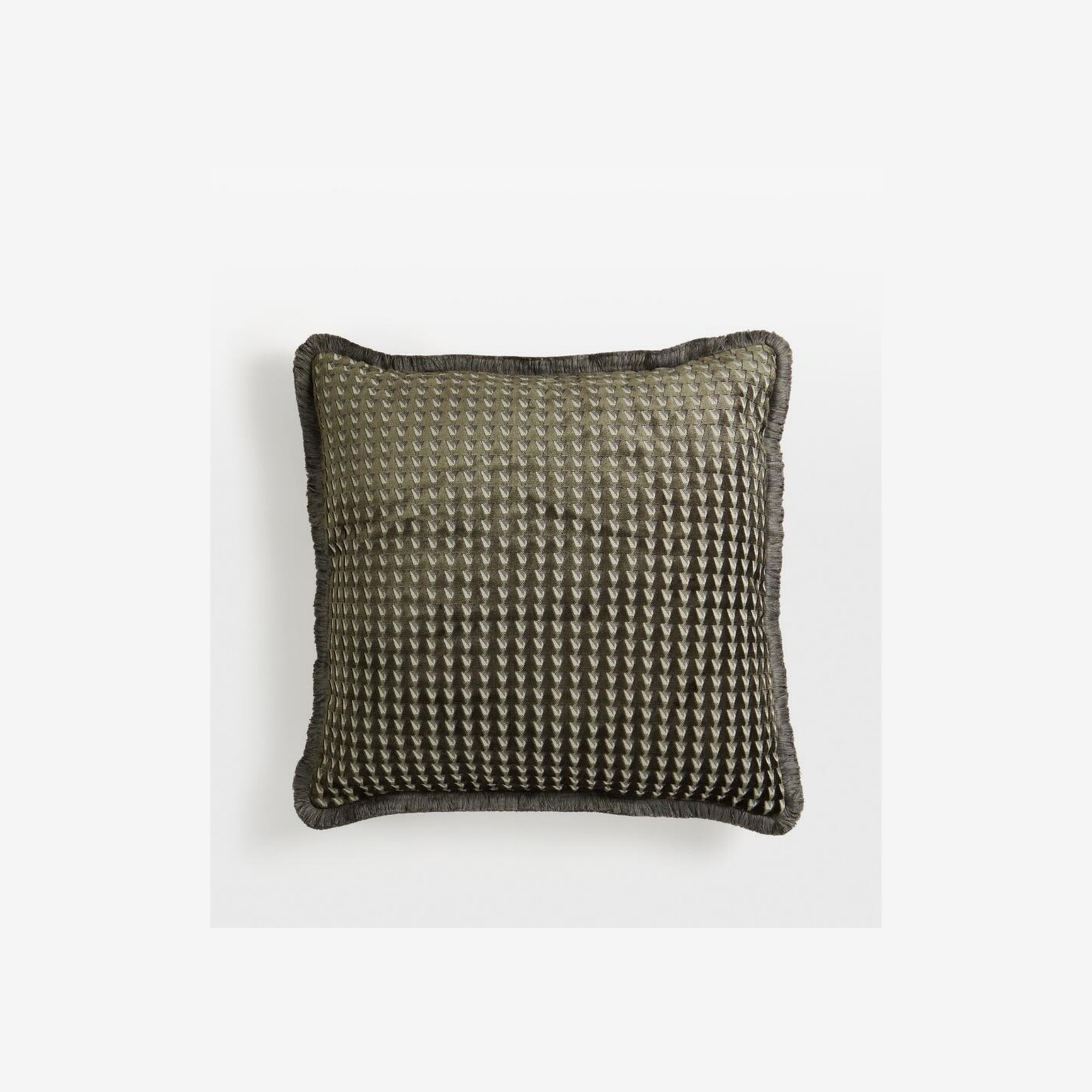 Soho Home | Charis Square Cushion Small | Charcoal gallery detail image