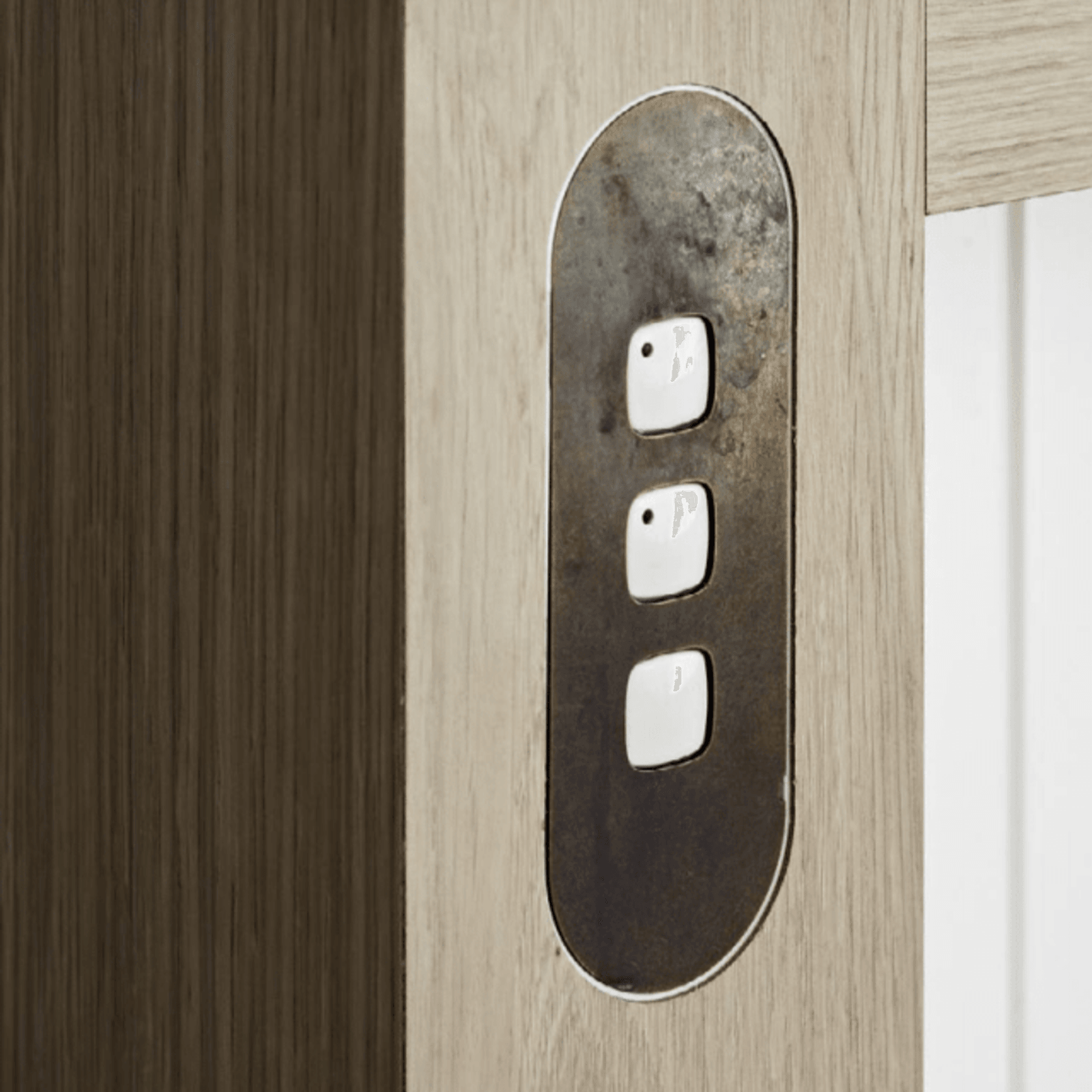 13 Carbon 2 Gang Switch Grid Faceplate gallery detail image