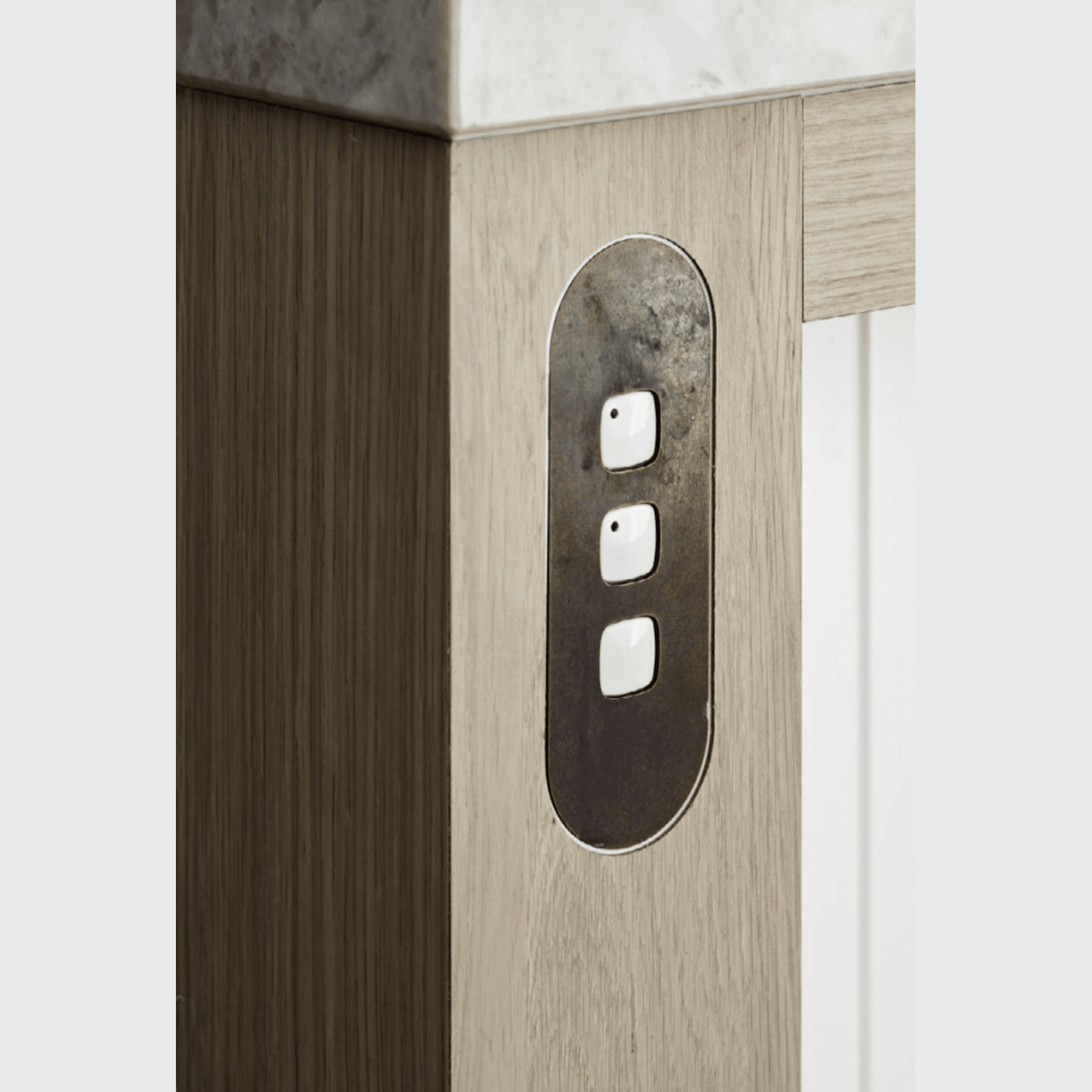 13 Carbon 4 Gang Switch Grid Faceplate gallery detail image