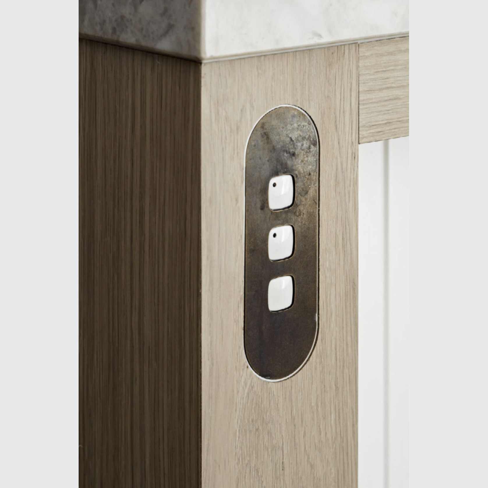 13 Carbon 3 Gang Switch Grid Faceplate gallery detail image