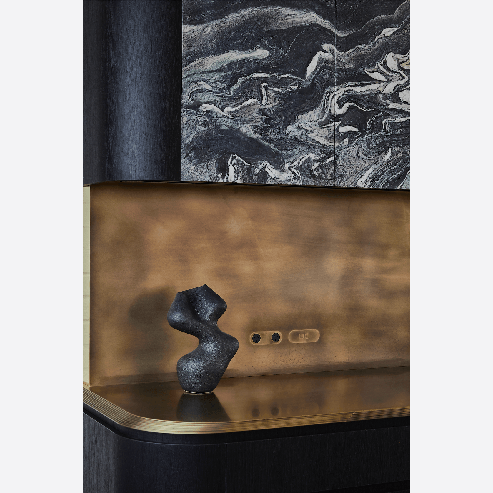 13 Carbon 1 Gang Switch Grid Faceplate gallery detail image