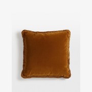 Soho Home | Margeaux Large Square Cushion | Mustard gallery detail image