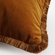 Soho Home | Margeaux Large Square Cushion | Mustard gallery detail image