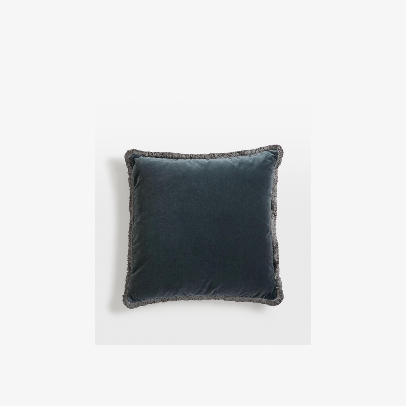 Soho Home | Margeaux Large Square Cushion | Grey Blue gallery detail image