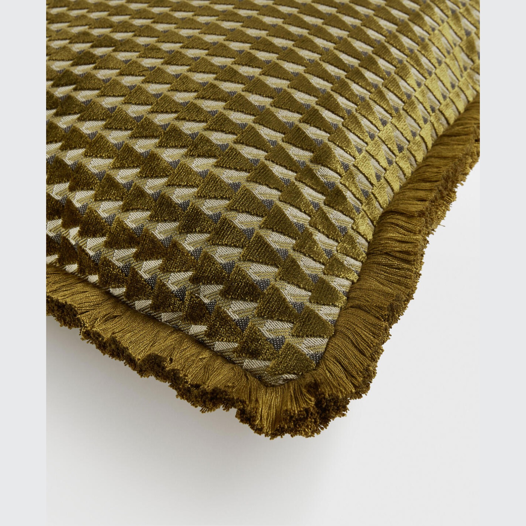 Soho Home | Charis Large Square Cushion | Ochre gallery detail image