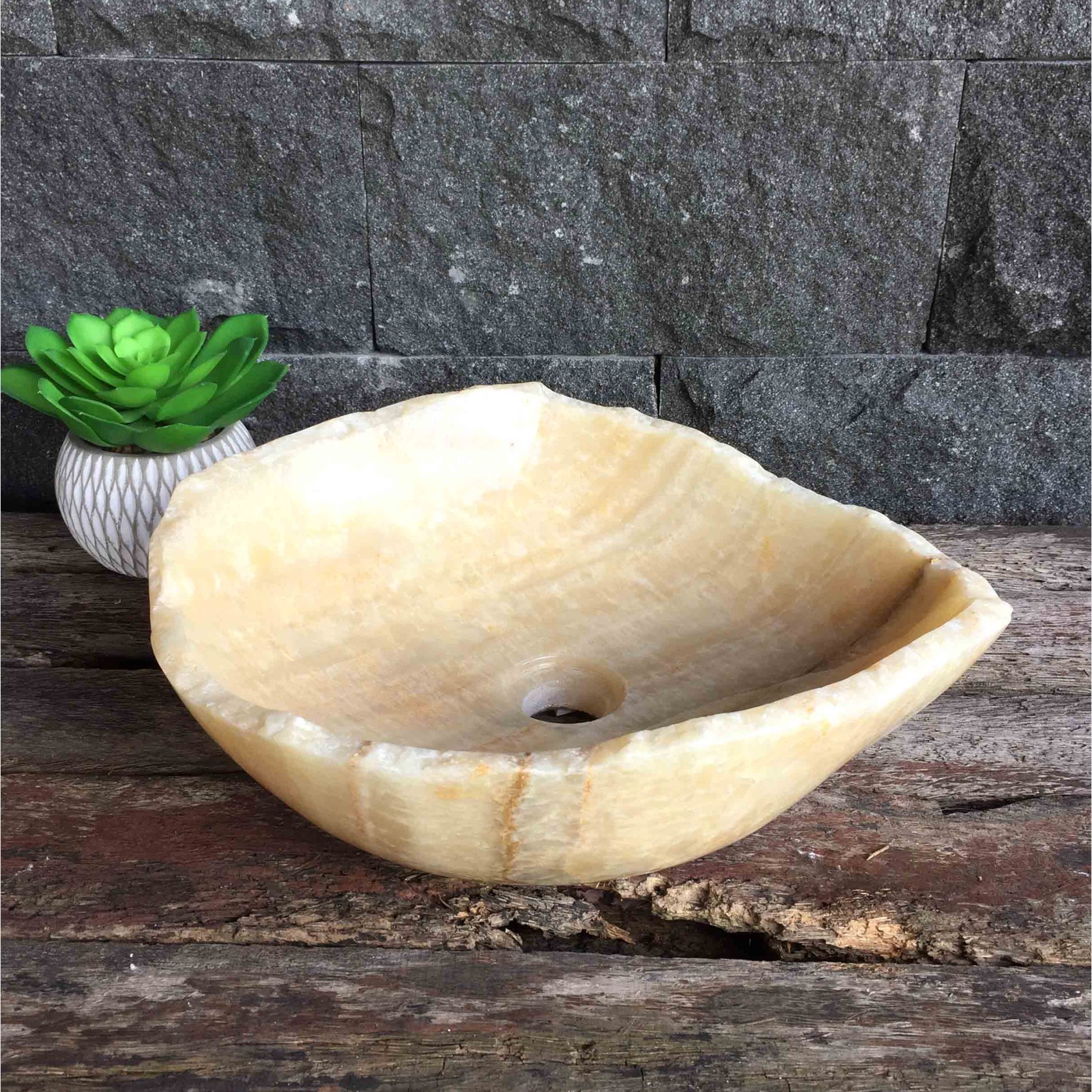 Onyx Natural Stone Basin - Single gallery detail image