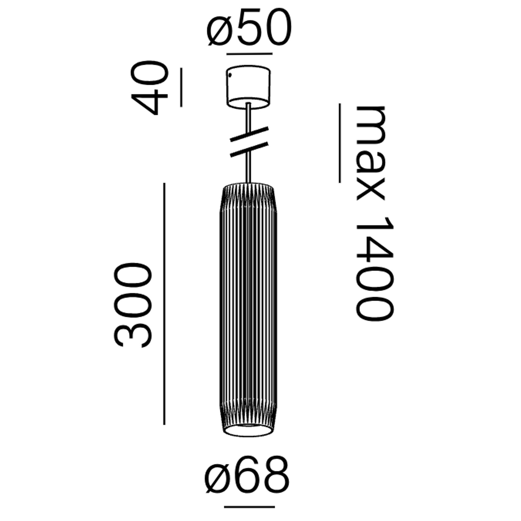 TRIBA midi LED suspended gallery detail image