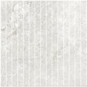 Arctic Tundra White Matt Stick Mosaic 23x300mm gallery detail image