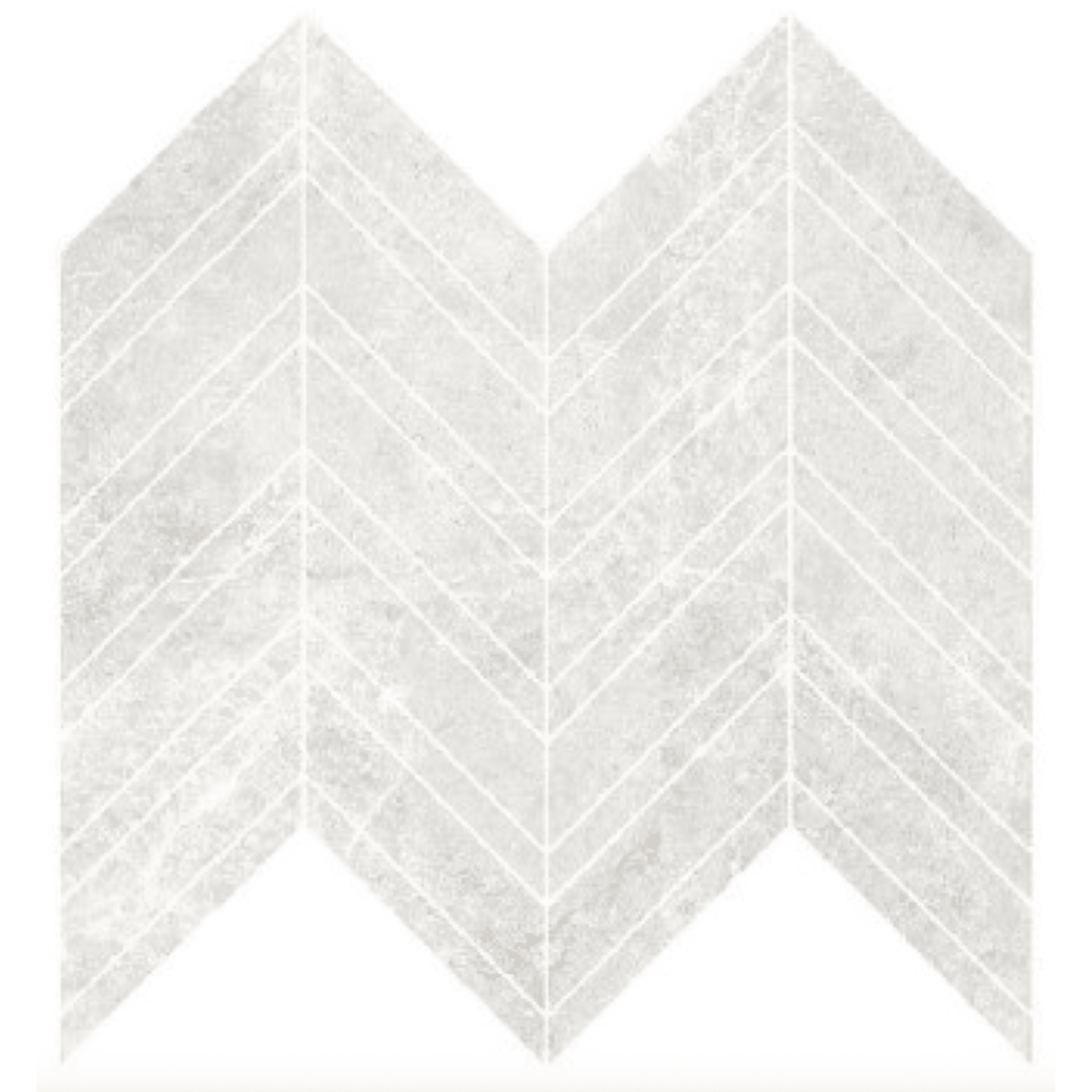 Arctic Tundra White Matt Herringbone Mosaic gallery detail image