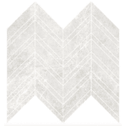 Arctic Tundra White Matt Herringbone Mosaic gallery detail image