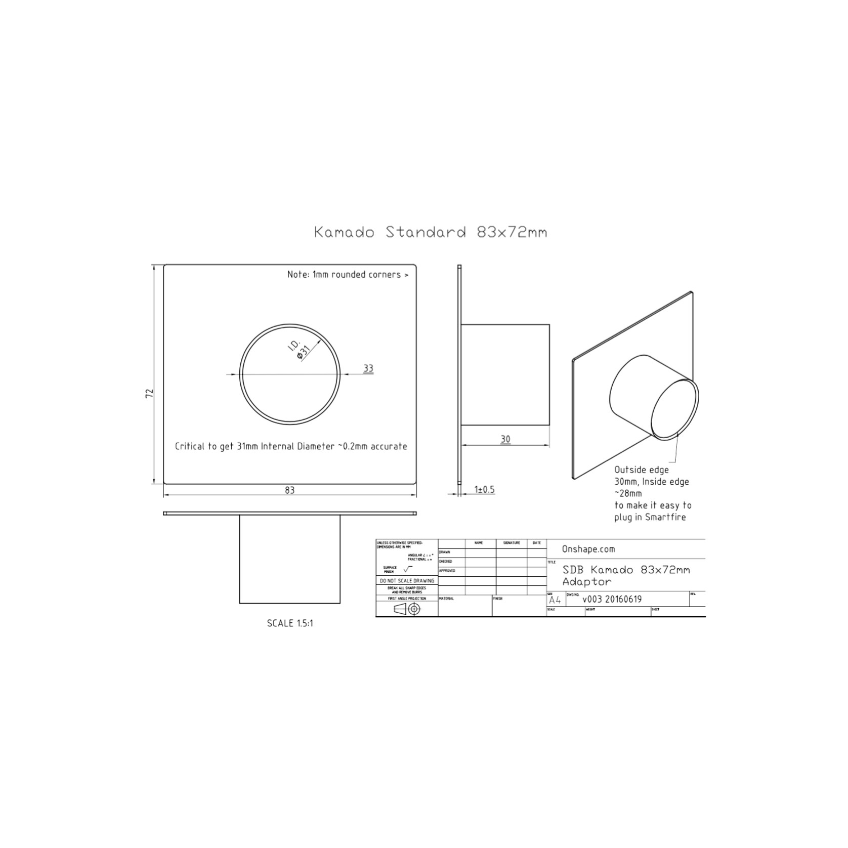 Smartfire Kamado Adaptor gallery detail image