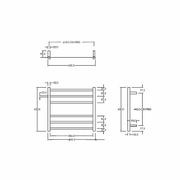 Round Heated Towel Ladders 600x650mm gallery detail image