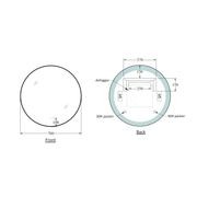 Solace Round Black Framed Led Mirror gallery detail image