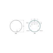 Code Solace Round Black Framed Led Mirror gallery detail image