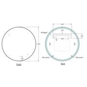Solace Round Black Framed Led Mirror gallery detail image
