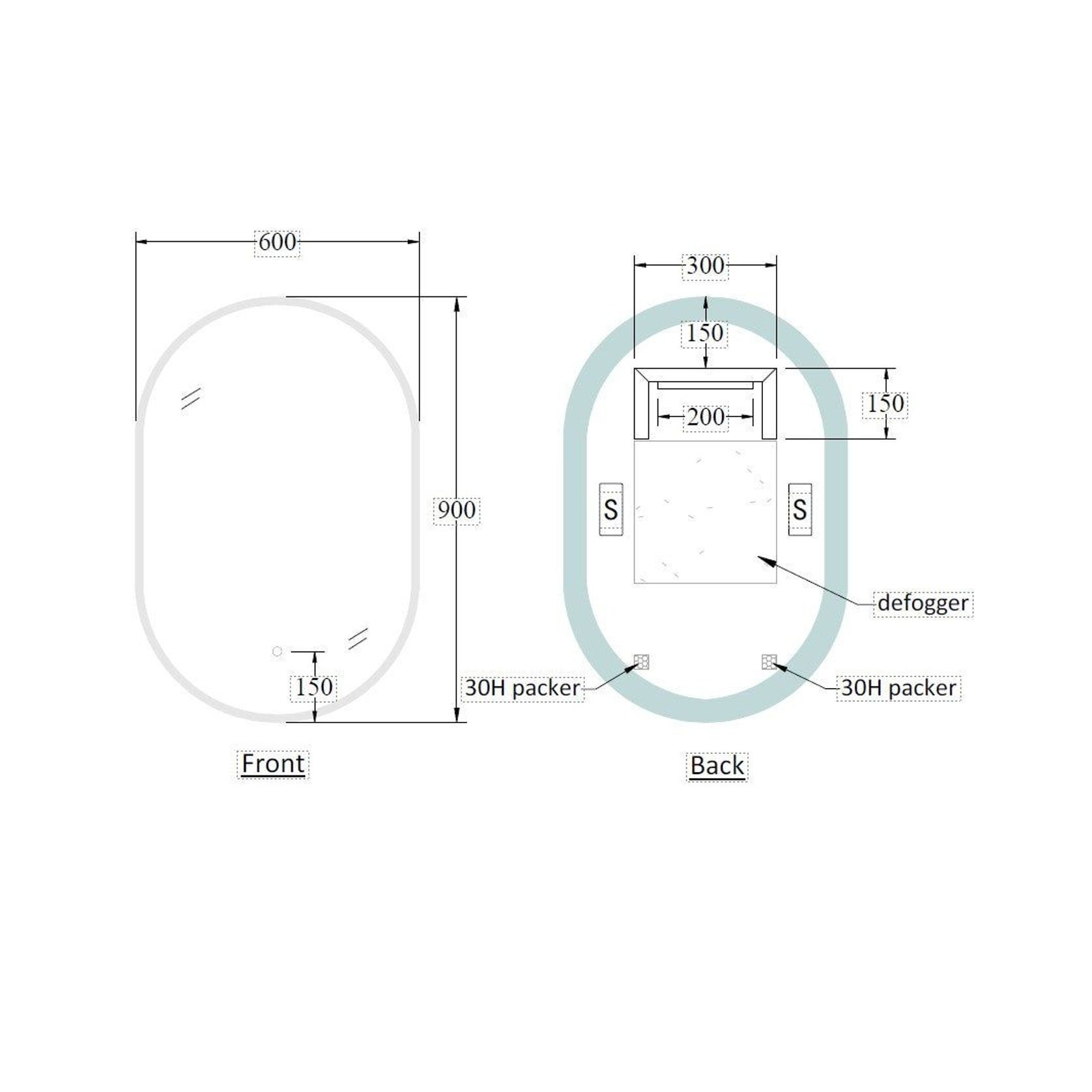 Solace Oval Led Mirror gallery detail image