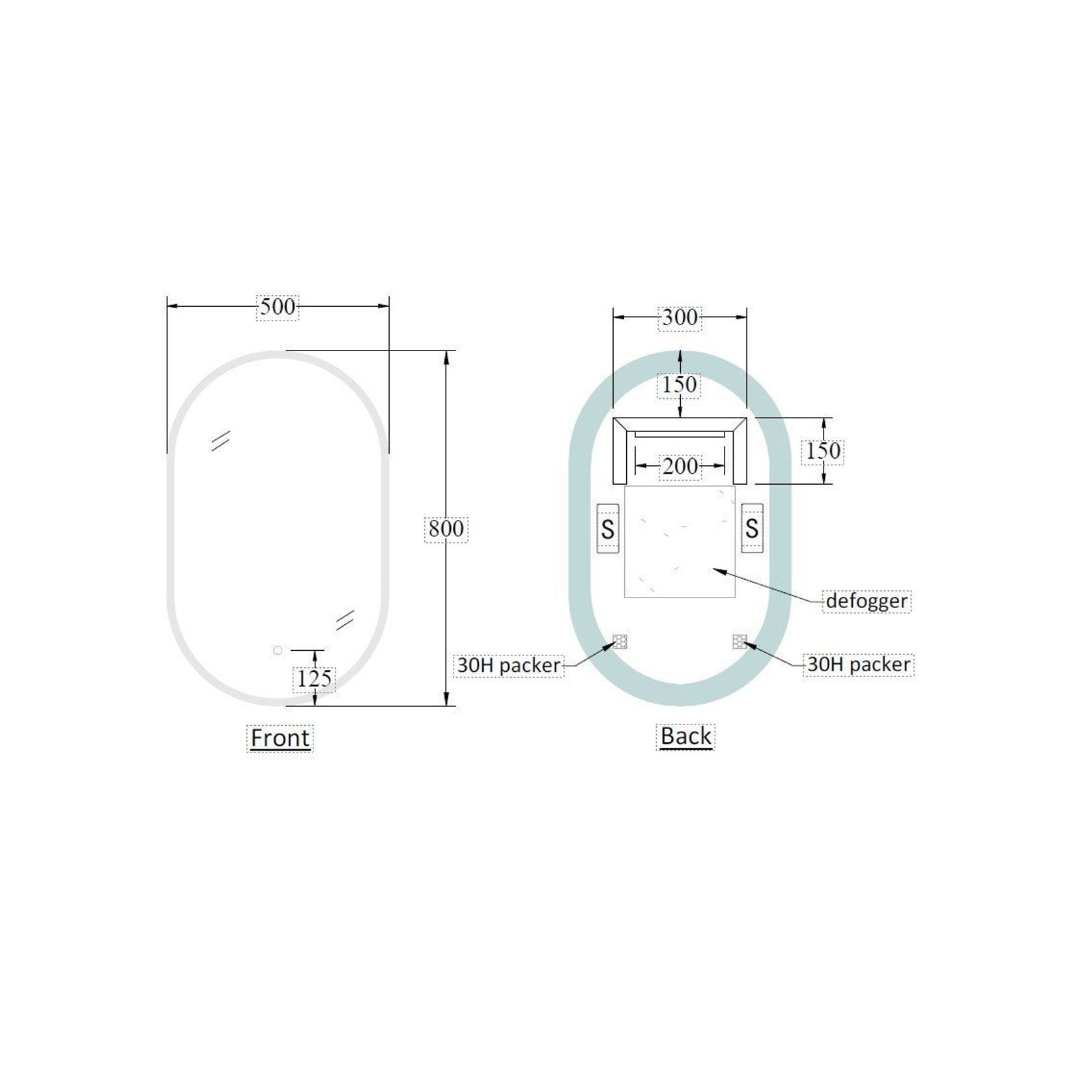 Solace Oval Led Mirror gallery detail image